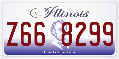 IL license plate Z668299