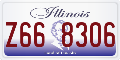 IL license plate Z668306