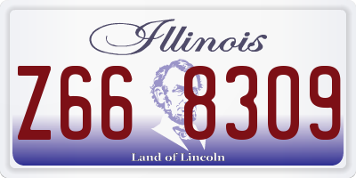IL license plate Z668309