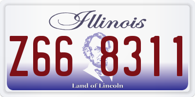 IL license plate Z668311