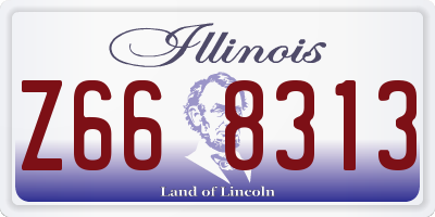 IL license plate Z668313