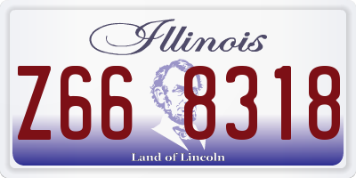 IL license plate Z668318