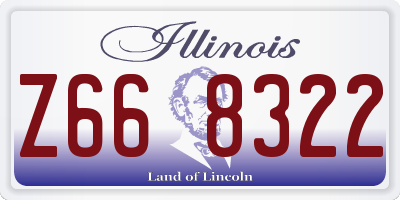 IL license plate Z668322