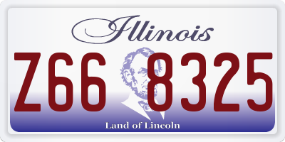 IL license plate Z668325