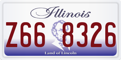 IL license plate Z668326