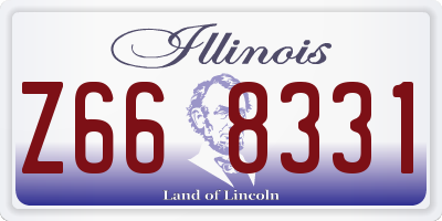 IL license plate Z668331