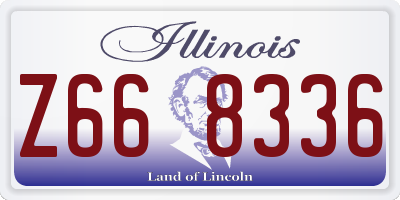IL license plate Z668336
