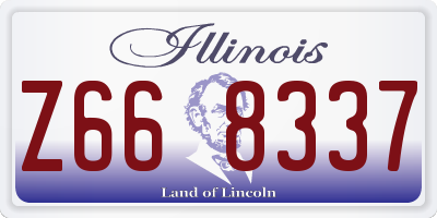 IL license plate Z668337