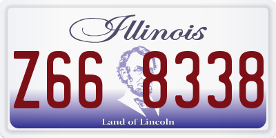 IL license plate Z668338