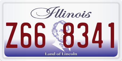 IL license plate Z668341