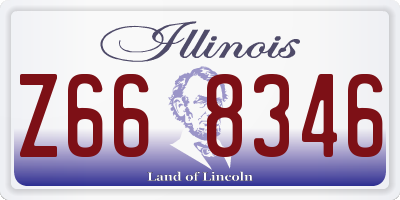 IL license plate Z668346