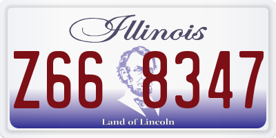 IL license plate Z668347