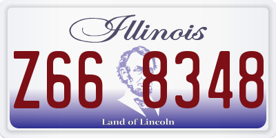 IL license plate Z668348