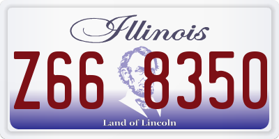 IL license plate Z668350