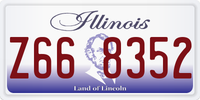 IL license plate Z668352