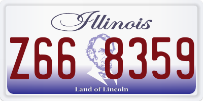 IL license plate Z668359