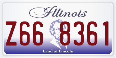 IL license plate Z668361