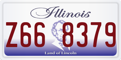 IL license plate Z668379
