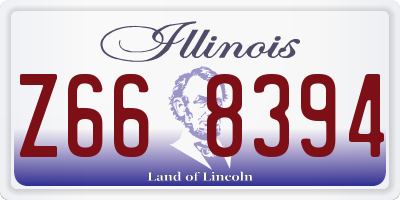 IL license plate Z668394