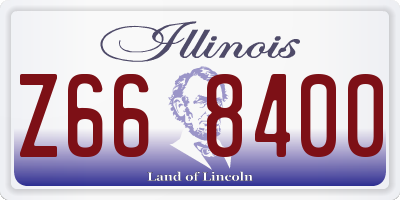 IL license plate Z668400