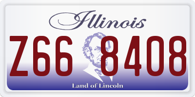 IL license plate Z668408
