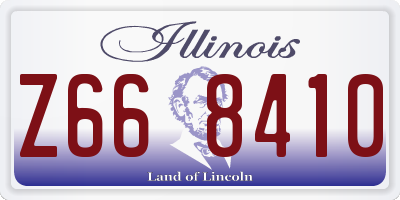 IL license plate Z668410
