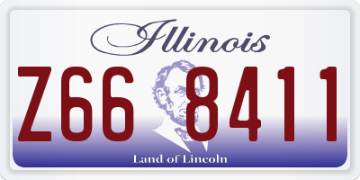 IL license plate Z668411