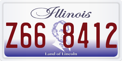 IL license plate Z668412