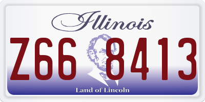 IL license plate Z668413