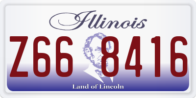 IL license plate Z668416