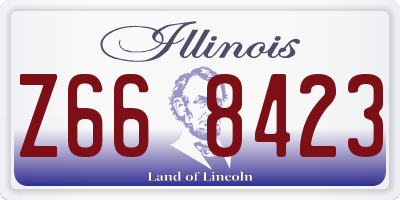 IL license plate Z668423
