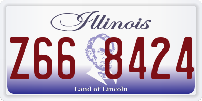 IL license plate Z668424