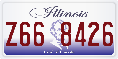 IL license plate Z668426