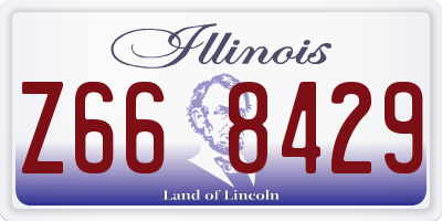 IL license plate Z668429