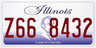IL license plate Z668432