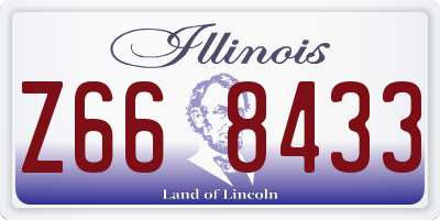 IL license plate Z668433