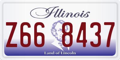 IL license plate Z668437