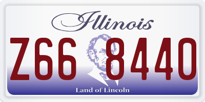 IL license plate Z668440