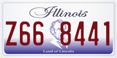 IL license plate Z668441