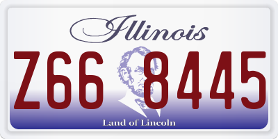 IL license plate Z668445