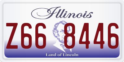 IL license plate Z668446