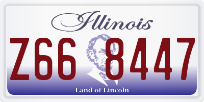 IL license plate Z668447