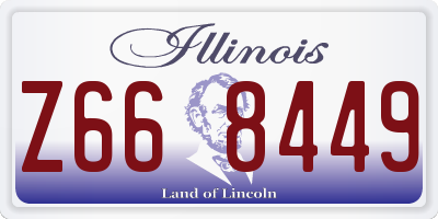 IL license plate Z668449
