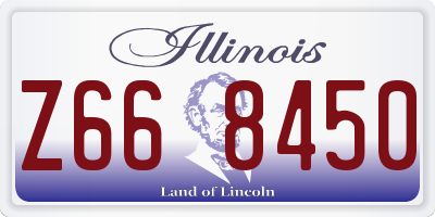 IL license plate Z668450