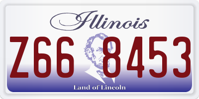 IL license plate Z668453