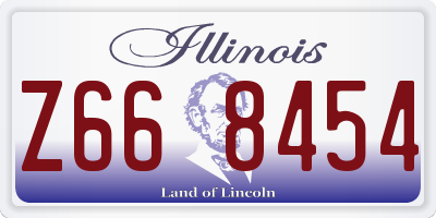 IL license plate Z668454