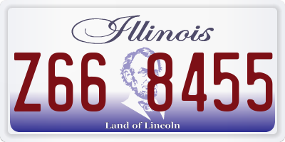 IL license plate Z668455