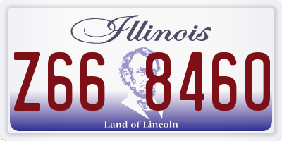 IL license plate Z668460