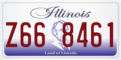 IL license plate Z668461