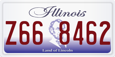 IL license plate Z668462